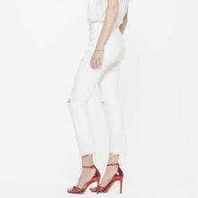 Load image into Gallery viewer, Mother The Flirt Ankle Chew Almost Innocent Distressed High Rise Skinny Jeans (28)
