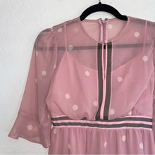 Load image into Gallery viewer, Gal Meets Glam Finley Tiered Polka Dot Midi Dress (0) or (XS) Petite
