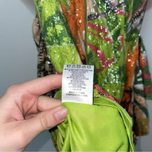 Load image into Gallery viewer, One33 Social Tropical Sequin Side Drape Puff Sleeve Mini Dress (10)
