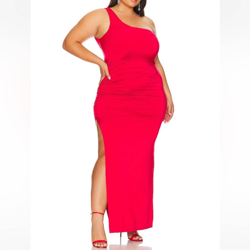 NWT Remi x Revolve Gigi One Shoulder Jersey Maxi Dress (2X)