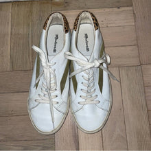 Load image into Gallery viewer, Madewell Sidewalk Low Top Leather Calf Hair Sneakers (W9.5)
