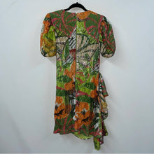 Load image into Gallery viewer, One33 Social Tropical Sequin Side Drape Puff Sleeve Mini Dress (10)

