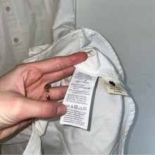 Load image into Gallery viewer, Madewell Seamed Courier Tie Waist Button-Down White Denim Mini Shirt Dress (XS)
