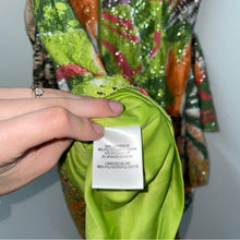 Load image into Gallery viewer, One33 Social Tropical Sequin Side Drape Puff Sleeve Mini Dress (10)
