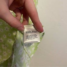 Load image into Gallery viewer, With Jean Isabelle Floral Mint Off Shoulder Button-Down Mini Dress (XS)
