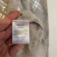Load image into Gallery viewer, Equipment Femme Silver Metallic Plaid Crewneck Sweater (XS)
