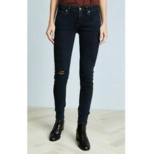 Load image into Gallery viewer, Agolde Lara Skinny Distressed Dark Wash Low Rise Jeans (29)
