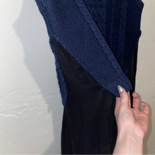 Load image into Gallery viewer, Sea New York Layered Sweater Vest Flowy Wool Silk Midi Dress (XS)
