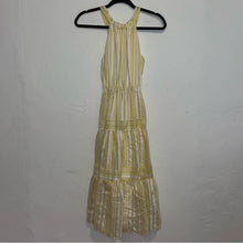 Load image into Gallery viewer, Rebecca Taylor Yard High Neck Halter Open Tie Back Tiered Midi Dress (XS)
